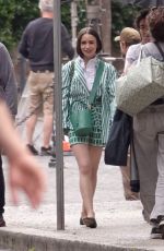 LILY COLLINS Filming for Emily in Paris in Rome 05/11/2025