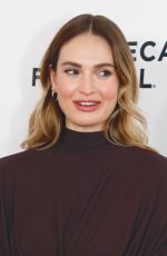 LILY JAMES at Relay Premiere at 2025 Tribeca Festival in New York 06/07/2025