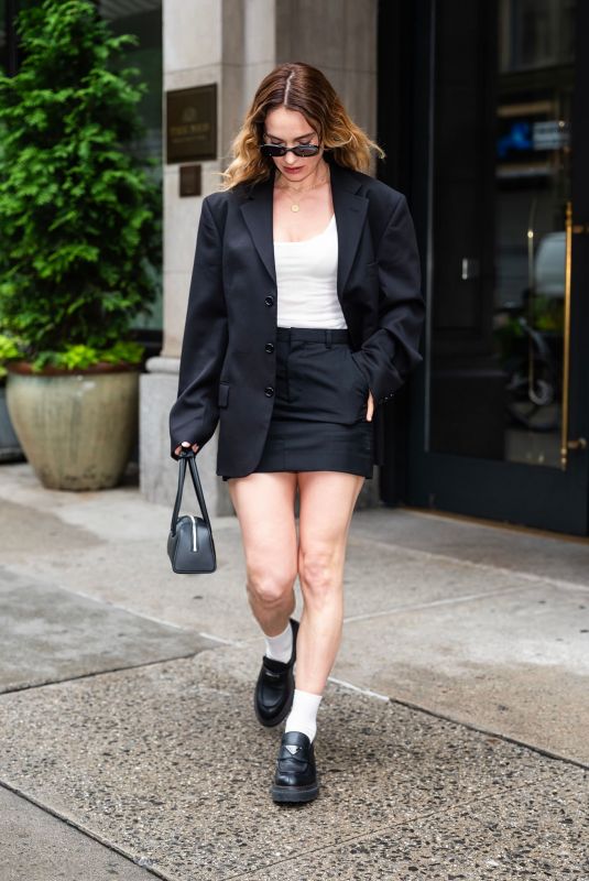 LILY JAMES Out and About in New York 06/07/2025
