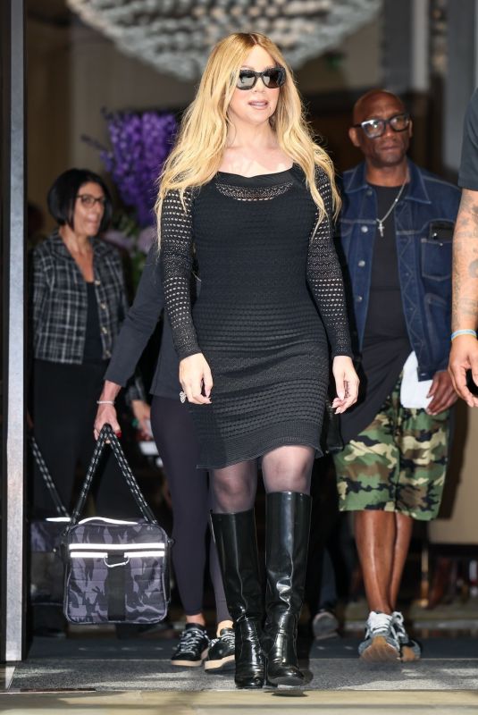 MARIAH CAREY Leaves Corinthia Hotel in Loa Angeles 06/17/2025