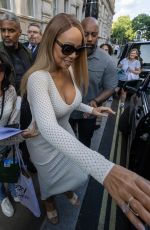 MARIAH CAREY Leaves Her Hotel in London 06/14/2025