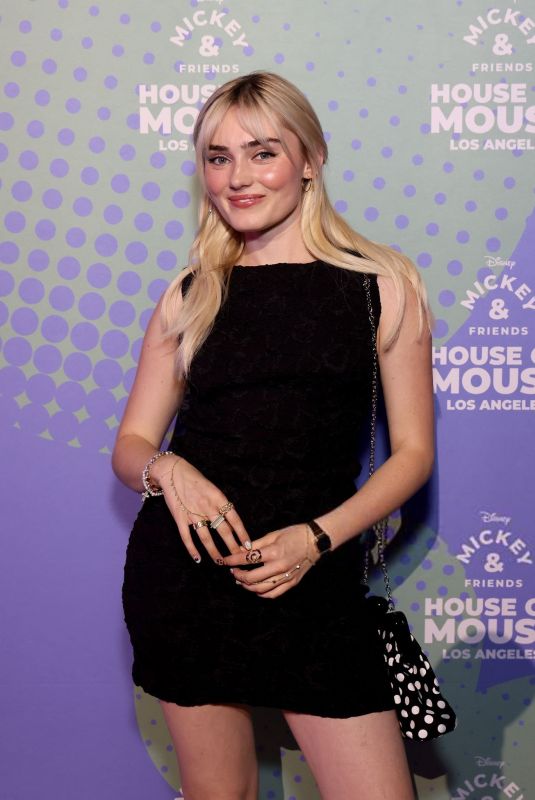 MEG DONNELLY at Disney’s Mickey & Friends House of Mouse in Los Angeles 06/05/2025