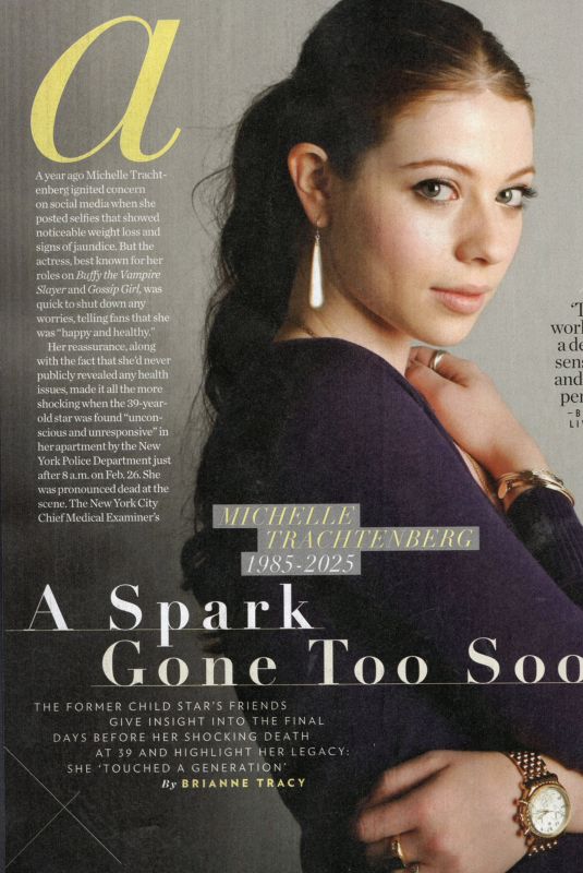MICHELLE TRACHTENBERG in People Magazine, March 2025