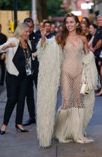 MILEY CYRUS Arrives at Something Beautiful Premiere at Tribeca Film Festival 06/06/2025