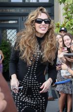 MILEY CYRUS Leaves a Rehearsals in Paris 06/17/2025