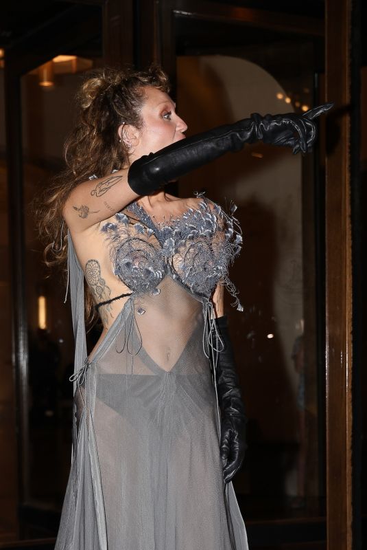 MILEY CYRUS Night Out in Paris 06/18/2025