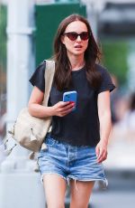 NATALIE PORTMAN in Denim Shorts Out and About in New York City 06/29/2025