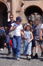NATALIE POTMAN Out on Holiday in Rome, May 2025