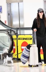 NINA DOBREV Arrives at LAX Airport in Los Angeles 06/10/2025