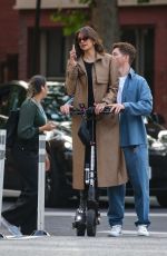 NINA DOBREV Takes a Scooter Ride with Shaun White in New York City 06/02/2025