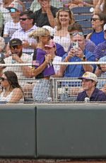 OLIVIA DUNNE at NCAA College World Series: LSU v Arkansas in Omaha 06/14/2025