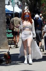 PHOEBE PRICE Out Walks Her Fog at Studio City Farmers Market 06/15/2025