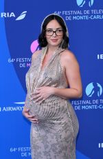 Pregnant AGATHE AUPROUX at 64th Monte-Carlo Television Festival Opening Ceremony 06/13/2025