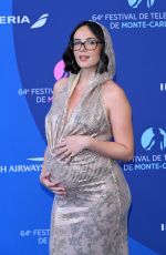 Pregnant AGATHE AUPROUX at 64th Monte-Carlo Television Festival Opening Ceremony 06/13/2025
