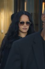 Pregnant RIHANNA and A$AP Rocky Leaves Their Hotel in Paris 06/28/2025