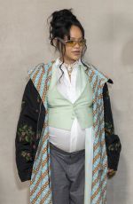 Pregnant RIHANNA and ASAP Rocky at Dior Homme Menswear Spring/Summer 2026 Show at Paris Fashion Week 06/27/2025