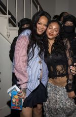 Pregnant RIHANNA at AWGE Menswear Spring/Summer 2026 Show at Paris Fashion Week 06/27/2025
