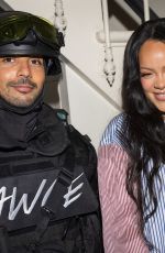 Pregnant RIHANNA at AWGE Menswear Spring/Summer 2026 Show at Paris Fashion Week 06/27/2025