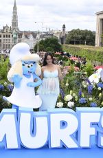 Pregnant RIHANNA at World Premiere of The Smurfs Movie in Brussels 06/28/2025