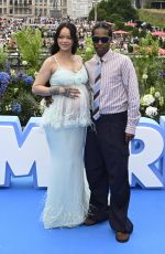 Pregnant RIHANNA at World Premiere of The Smurfs Movie in Brussels 06/28/2025