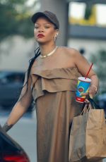 Pregnant RIHANNA Leaves FatBurger in Los Angeles 06/19/2025