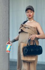 Pregnant RIHANNA Leaves FatBurger in Los Angeles 06/19/2025
