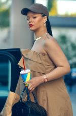 Pregnant RIHANNA Leaves FatBurger in Los Angeles 06/19/2025