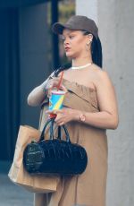 Pregnant RIHANNA Leaves FatBurger in Los Angeles 06/19/2025