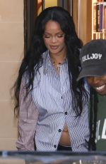 Pregnant RIHANNA Leaves Her Hotel in Paris 06/27/2025