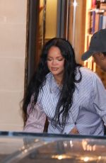 Pregnant RIHANNA Leaves Her Hotel in Paris 06/27/2025