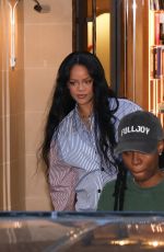 Pregnant RIHANNA Leaves Her Hotel in Paris 06/27/2025