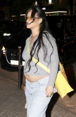 Pregnant RIHANNA Out for Family Dinner at Upscale Restaurant Cesar in Paris 06/28/2025