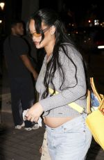 Pregnant RIHANNA Out for Family Dinner at Upscale Restaurant Cesar in Paris 06/28/2025