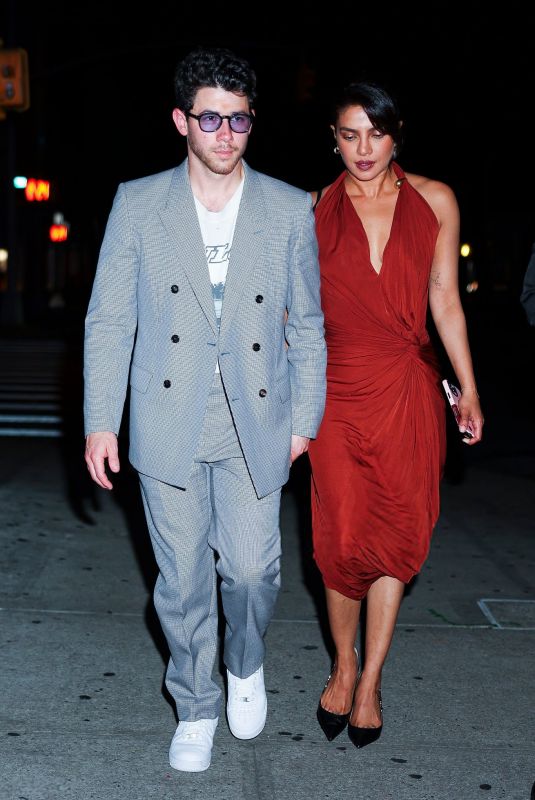 PRIYANKA CHOPRA and Nick Jonas Leaves Emilio