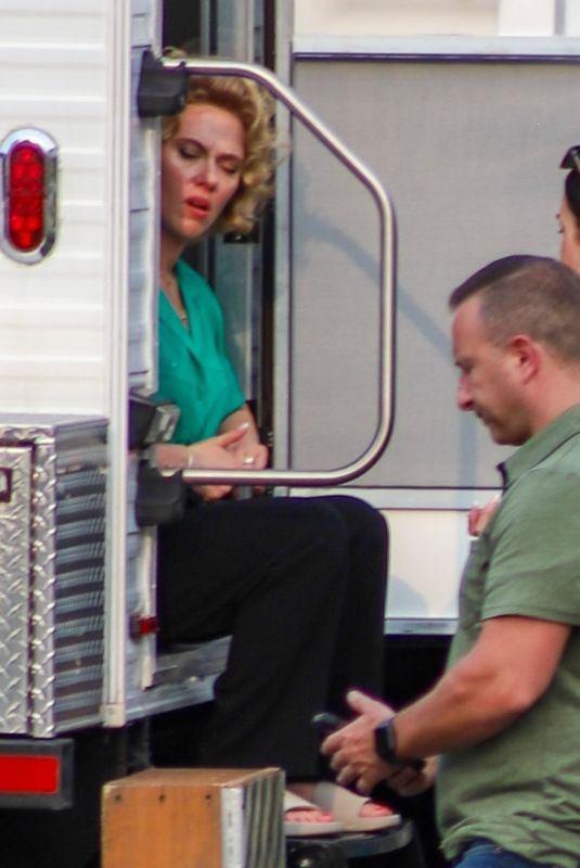 SCARLETT JOHANSSON on the Set of Paper Tiger in New Jersey 06/02/2025