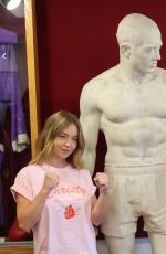 SYDNEY SWEENEY at Boxing Hall of Fame Induction Ceremony and Parade of Champions in Canastota 06/08/2025