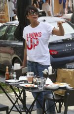 TAMARA TAYLOR Out at Studio City Farmers Market 06/01/2025