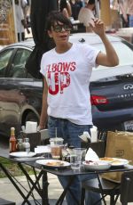 TAMARA TAYLOR Out at Studio City Farmers Market 06/01/2025