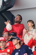 TAYLOR SWIFT and Travis Kelce at Game Four of Stanley Cup Final at Amerant Bank Arena in Sunrise 06/12/2025