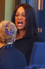 TYRA BANKS Treats Herself to Smize and Dreams Ice Cream Shop in Sydney 06/23/2025