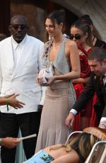 VITTORIA CERETTI Boards a Water Taxi en Route to Jeff Bezos Pre-wedding Dinner in Venice 06/26/2025