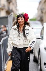 XOCHITL GOMEZ Arrives at Willy Chavarria Men