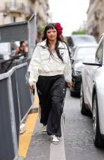 XOCHITL GOMEZ Arrives at Willy Chavarria Men