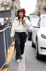 XOCHITL GOMEZ Arrives at Willy Chavarria Men