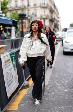 XOCHITL GOMEZ Arrives at Willy Chavarria Men