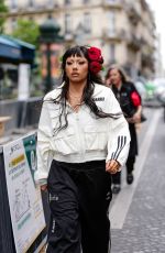 XOCHITL GOMEZ Arrives at Willy Chavarria Men