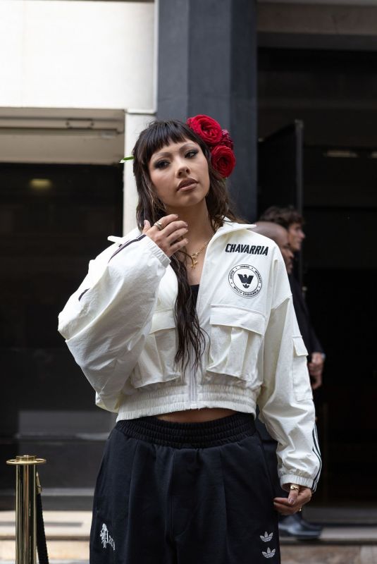 XOCHITL GOMEZ Arrives at Willy Chavarria Men