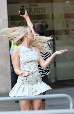 ZARA LARSSON Arrives at BBC Studios in London 0616/2025