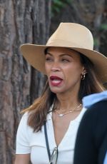 ZOE SALDANA Celebrates Her 47th Birthday with a Trip to Disneyland 06/14/2025