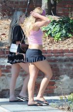 ADDISON RAE Heading to a Pool Party with Friends in Los Angeles 07/18/2025